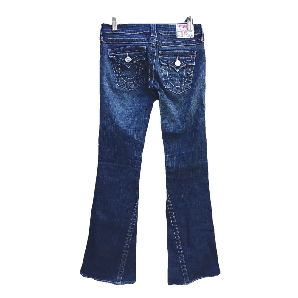 True Religion Joey Women's Jeans Size 25 Dark Wash Flare Bootcut Made in USA